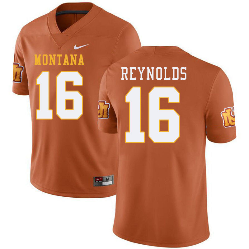 Montana Grizzlies #16 Owen Reynolds College Football Jerseys Stitched Sale-Throwback